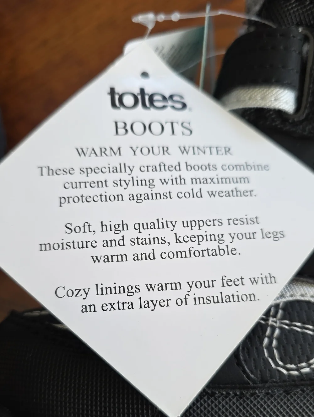 Totes Kids Toddler Boys Tayton Waterproof Insulated Flat Heel Winter Boots Sz 9T